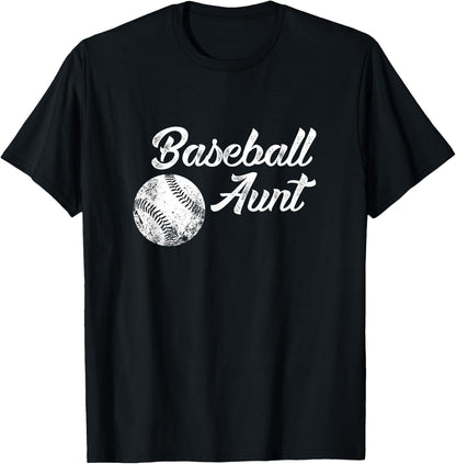 Baseball Aunt Baseball Shirt, Cute Funny Lingo Player Fan T-Shirt