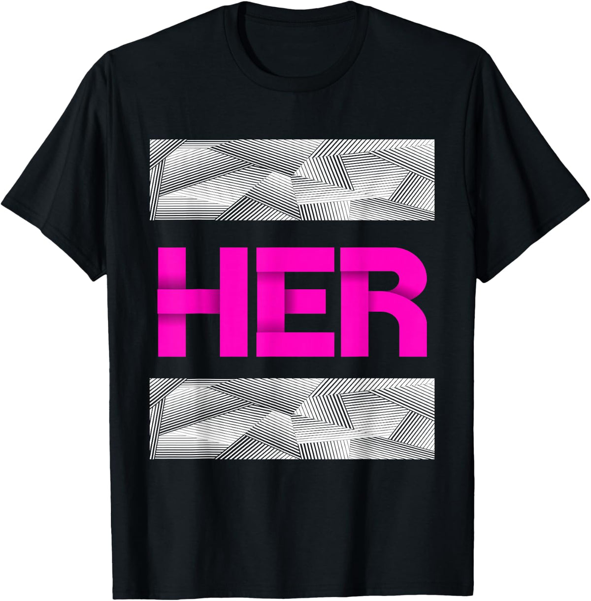 Pink She is HER Pink Color Graphic T-Shirt
