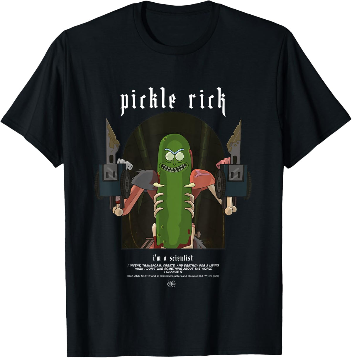 Pickle Rick I'm A Scientist Rick and Morty Merch T-Shirt