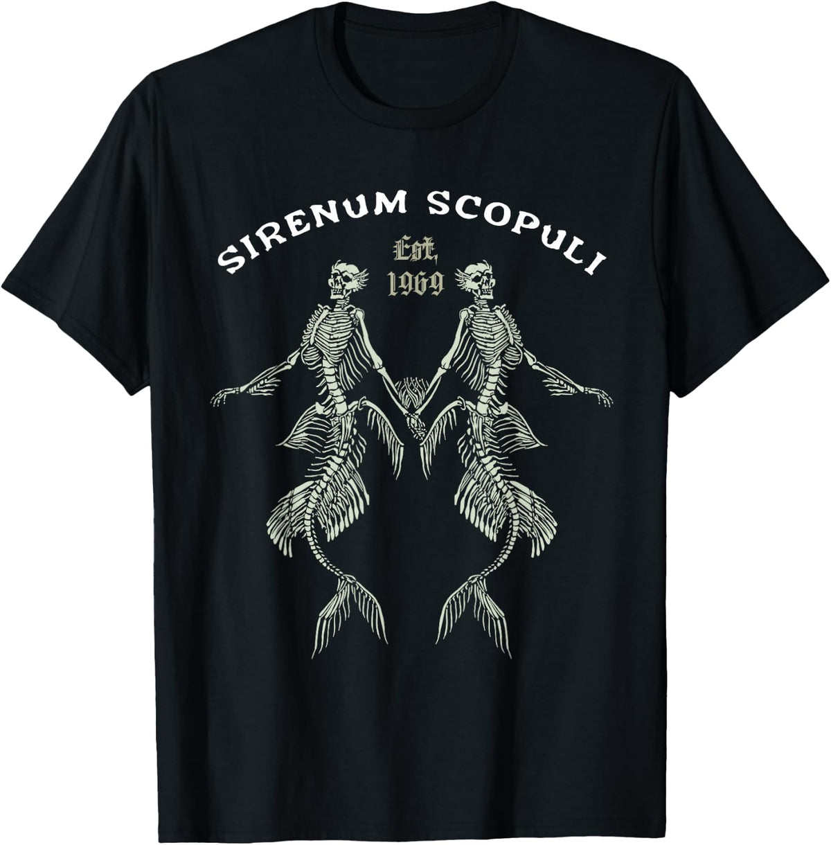Sirenum Scopuli Goth Siren Mermaid Skeleton Fairy Tale T-Shirt