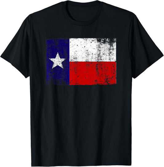 State of Texas Flag Shirt Distressed Men Women Kids Gift T-Shirt