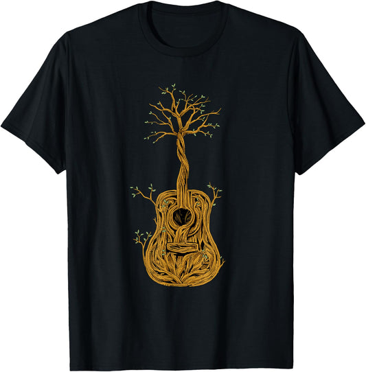 Acoustic Guitar Tree of Life Guitar Player Guitarist T-Shirt