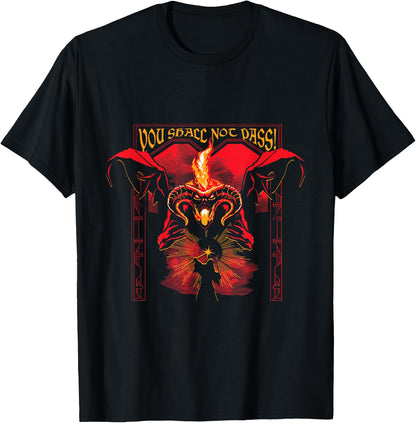 You Shall Not Pass Fantasy Wizard Art- The Lord of The Rings T-Shirt