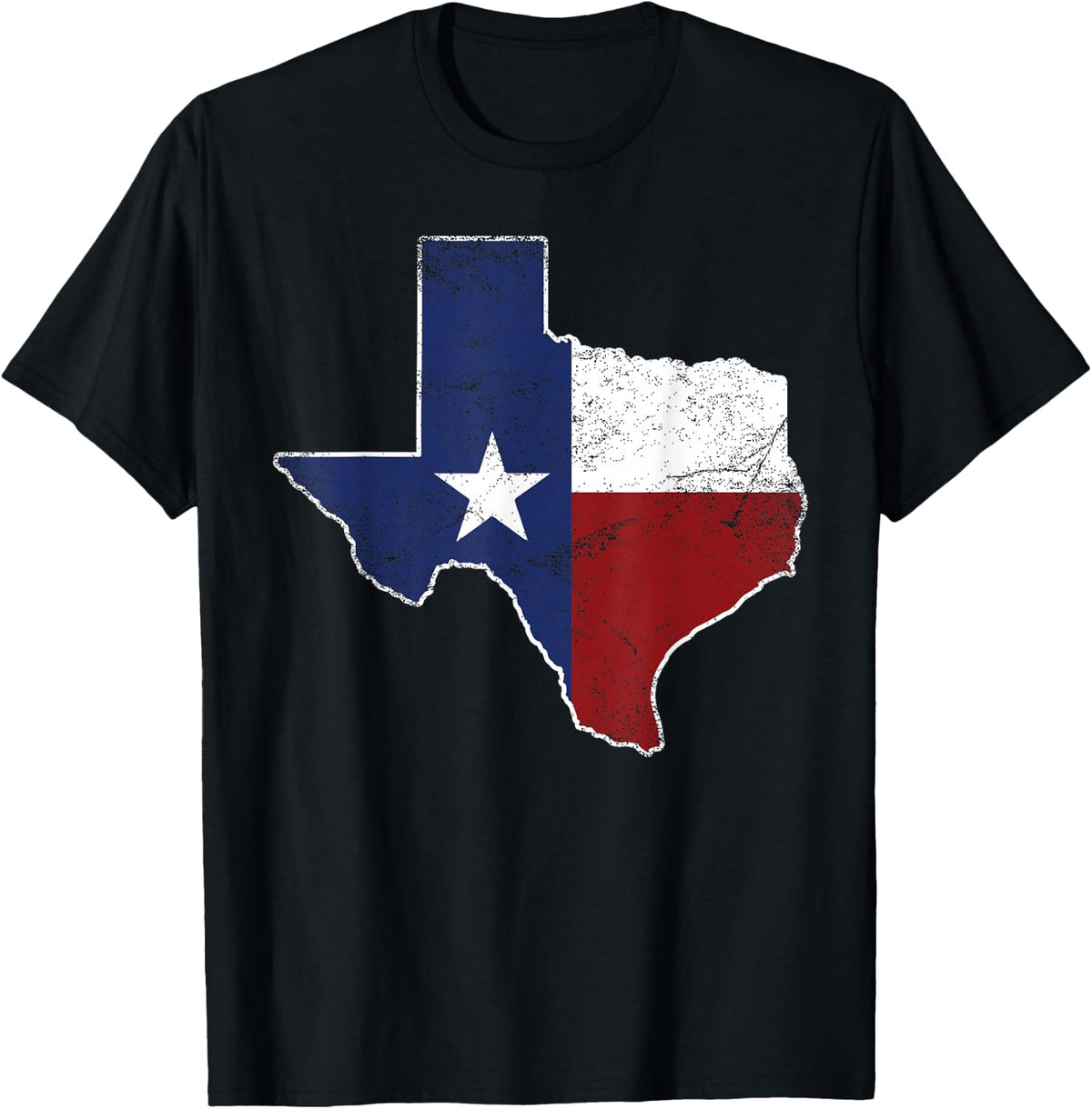 Texas State Map Flag Of Texas Pride Native Distressed T-Shirt