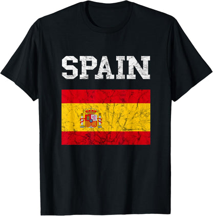 Spain Spanish Flag Spain Holiday Espanol Espana Spaniard T-Shirt