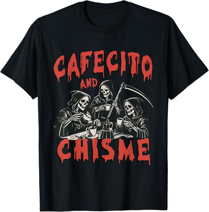 Cafecito y Chisme Halloween Spanish T-Shirt
