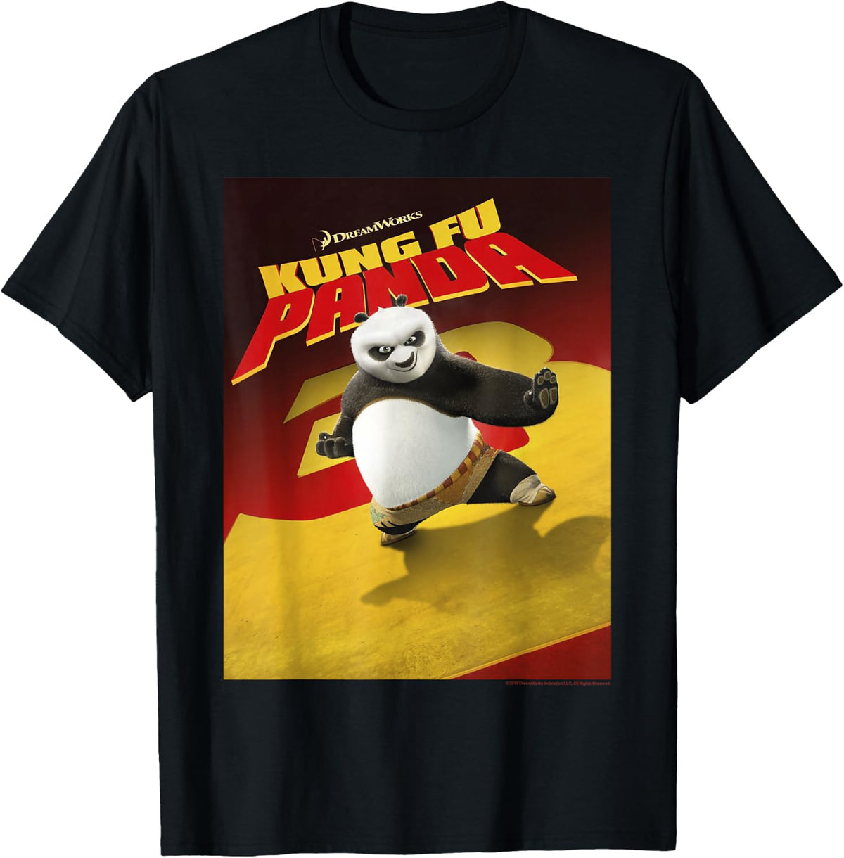Kung Fu Panda 3 Po Partrait Movie Poster T-Shirt