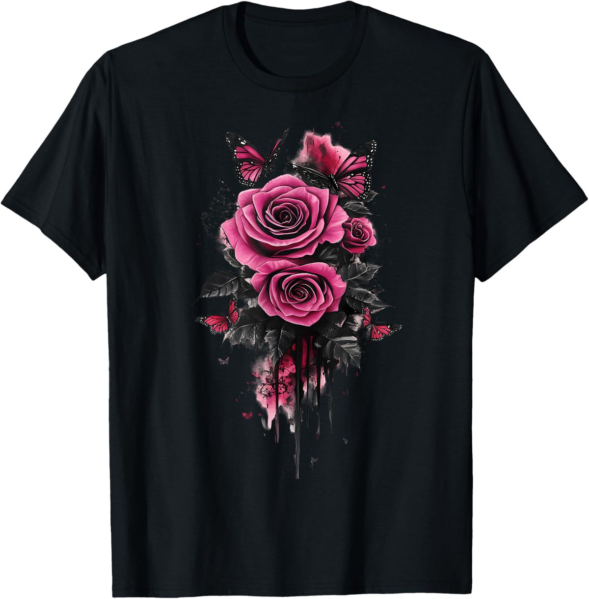 Pink Rose Flower Botanist Garden Flower Pink Rose T-Shirt