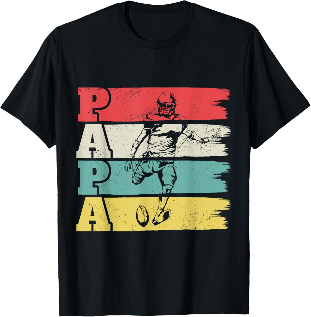 Fathers Day Papa Football Papa Football Lover T-Shirt
