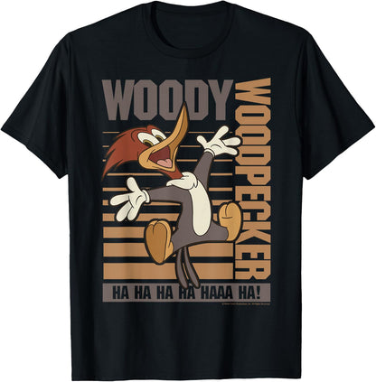 Woody Woodpecker Ha Ha Jumping Poster T-Shirt