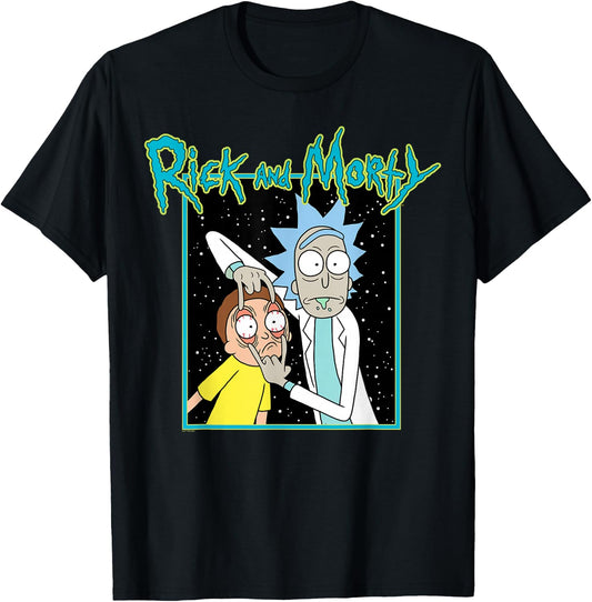 Rick and Morty Space Look Morty Adult Cartoon Fashion T-Shirt