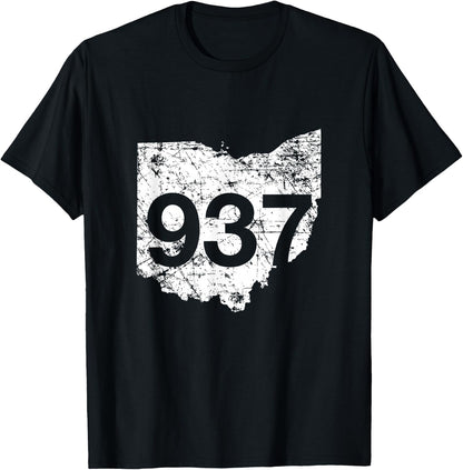 Dayton Fairborn Kettering Area Code 937 Shirt, Ohio Gift T-Shirt