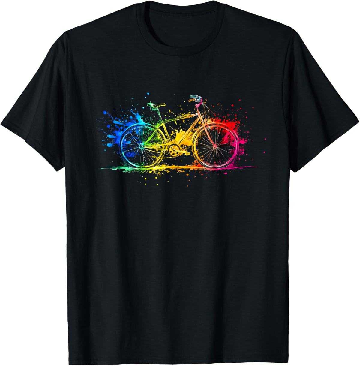 Colorful Bicycle Cycling Biking Cyclist Bicycling T-Shirt