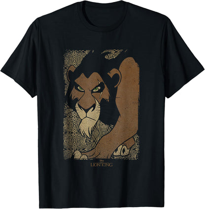 Disney The Lion King Scar Tribal Prowl Distressed T-Shirt