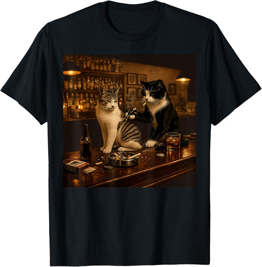 Vintage Cat Tattoo Inked Kitten Artist Gifts for Men Women T-Shirt