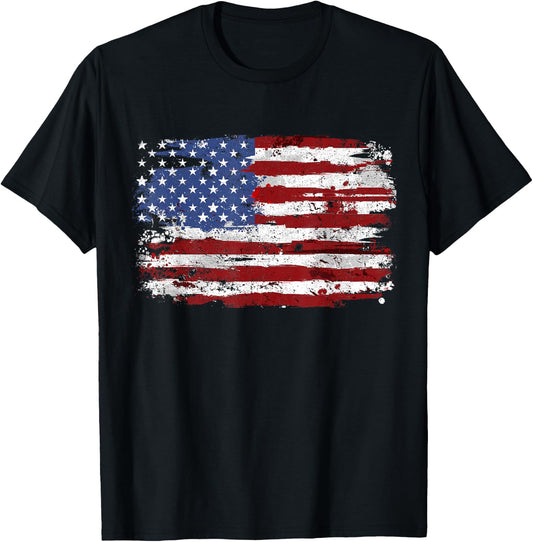 4th of July Shirts for Men Women USA Flag Patriotic Tees T-Shirts