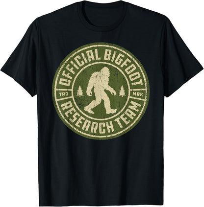 Bigfoot Research Team Retro Vintage Sasquatch Men Women T-Shirt