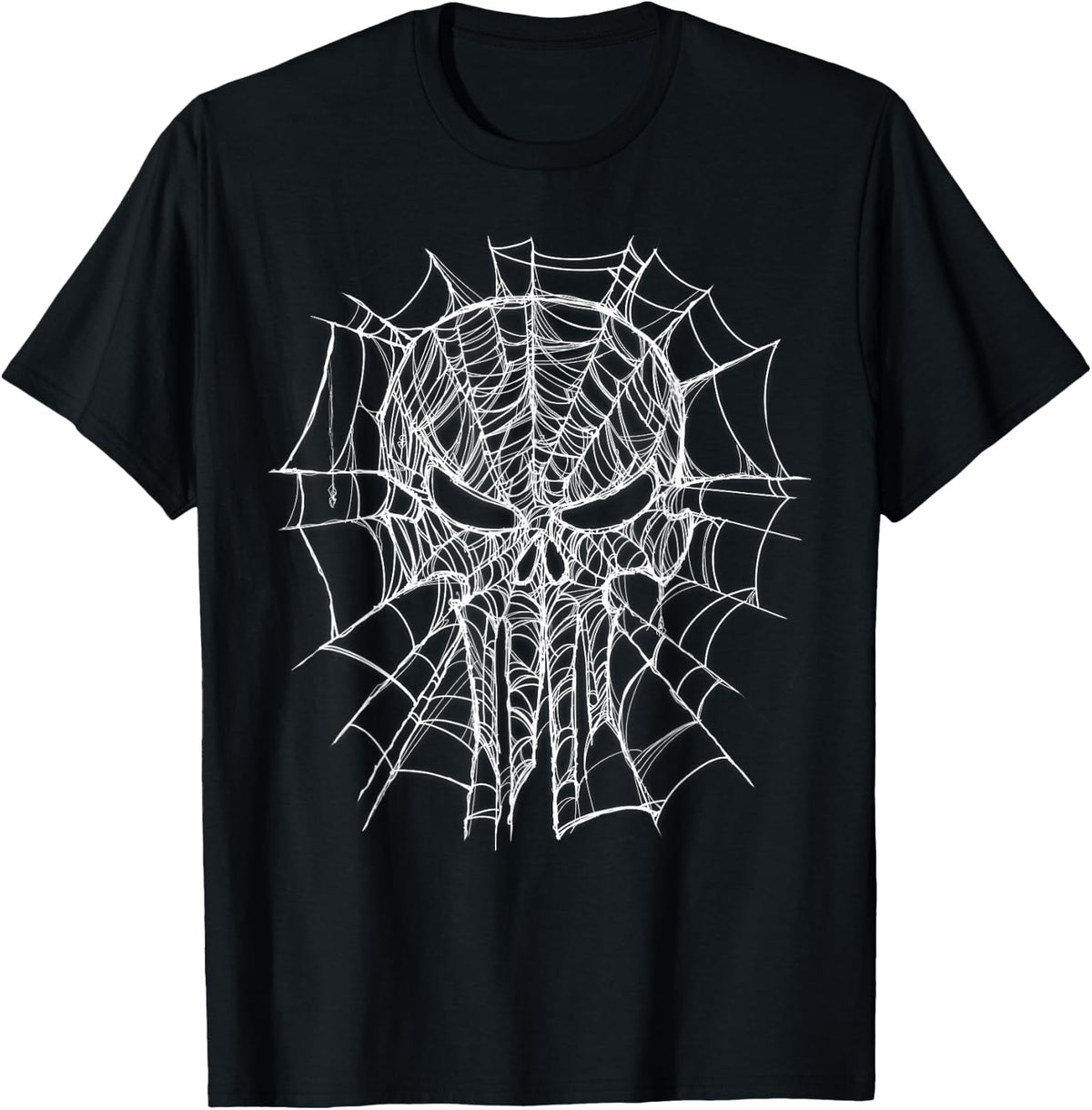 Marvel Studios Spider-Man: BND Movie 2026 Punisher Skull Web T-Shirt