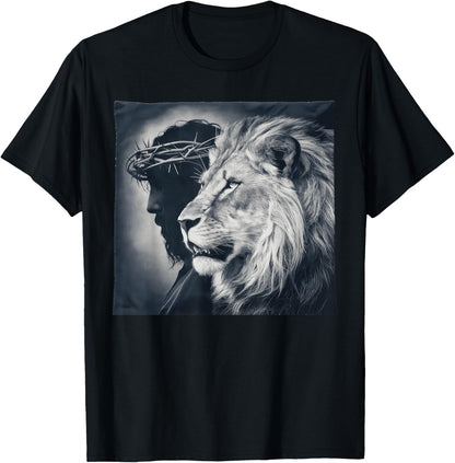 Lion of Judah Christian Cross T-Shirt