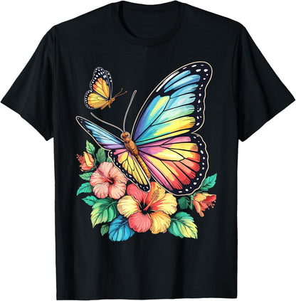 Butterfly Floral Aesthetic T-Shirt