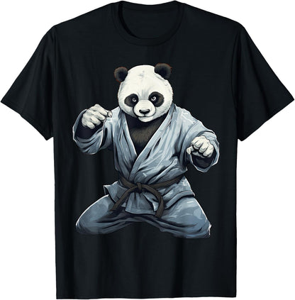 Panda Karate Kung Fu Taekwondo Martial Arts Judo Jujutsu T-Shirt