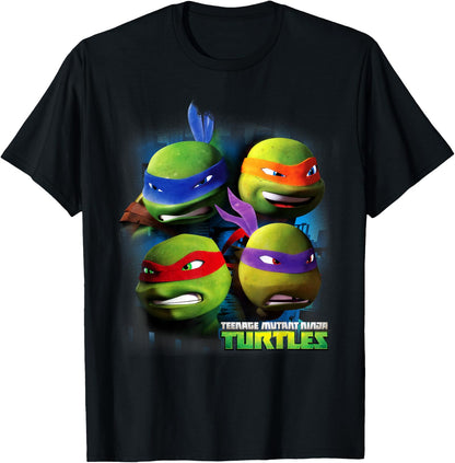 Teenage Mutant Ninja Turtles Large Character Heads T-Shirt