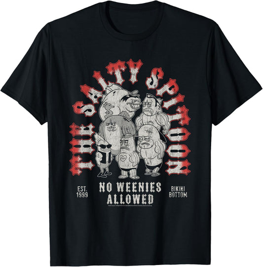 SpongeBob SquarePants The Salty Spitoon No Weenies Cartoon T-Shirt