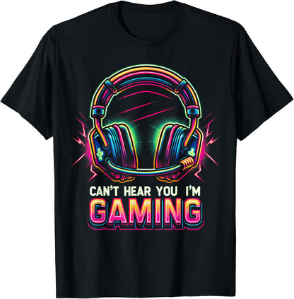 Funny Gamer Shirt for Boys Teens Men Video Gaming Graphic T-Shirt