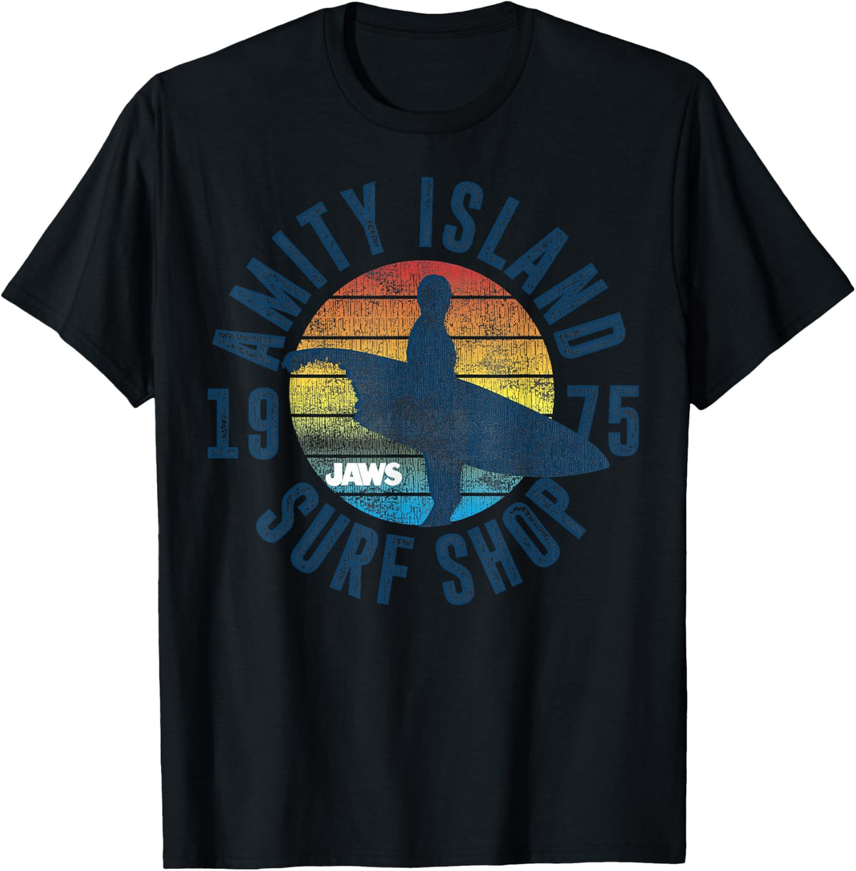 Jaws Amity Island Surf Board T-Shirt